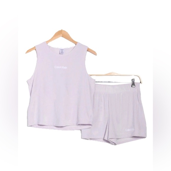 Calvin Klein Other - Calvin Klein Microfiber Stretch Plush Ribbed Sleepwear Set X-Large